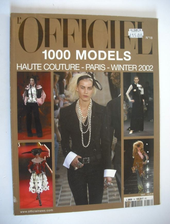 <!--2001-09-->L'Officiel 1,000 Models magazine (August-September 2001, No. 