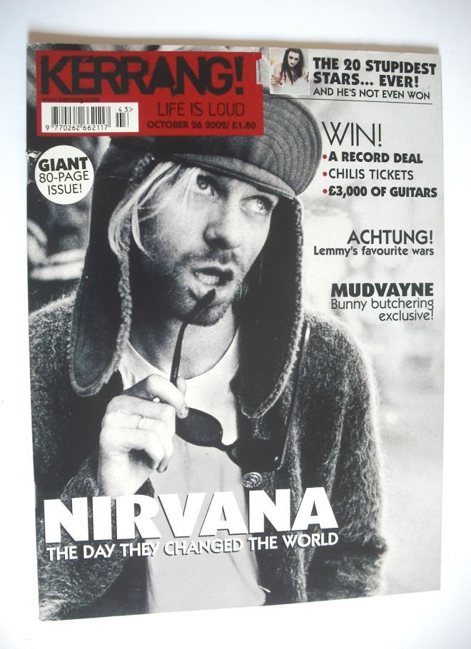 Kerrang magazine - Kurt Cobain cover (26 October 2002 - Issue 927)