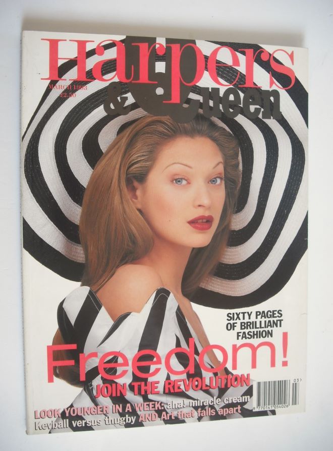 British Harpers & Queen magazine - March 1993