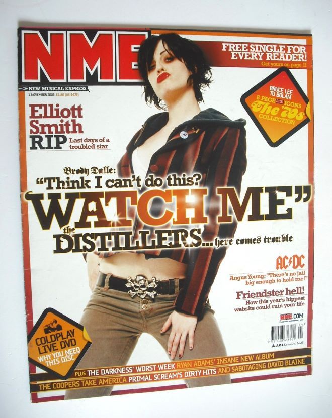 NME magazine - Brody Dalle cover (1 November 2003)