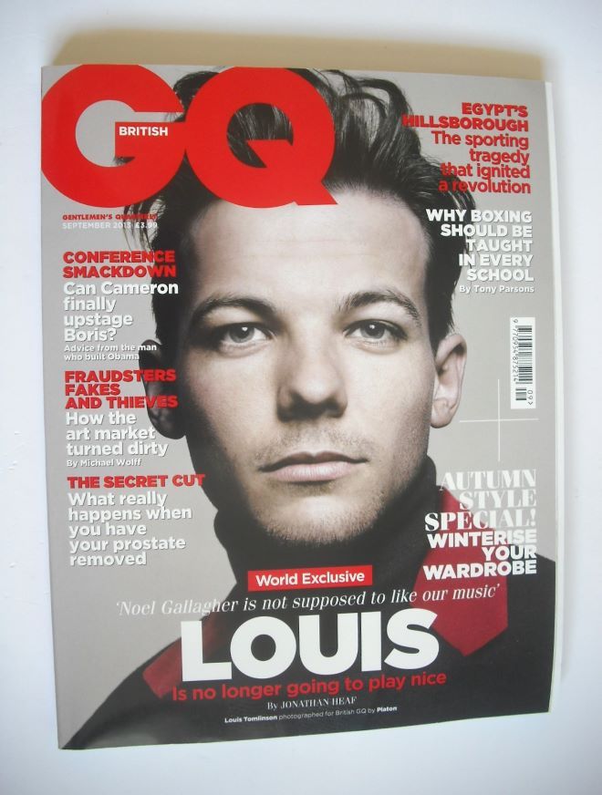 British GQ magazine - September 2013 - Louis Tomlinson cover