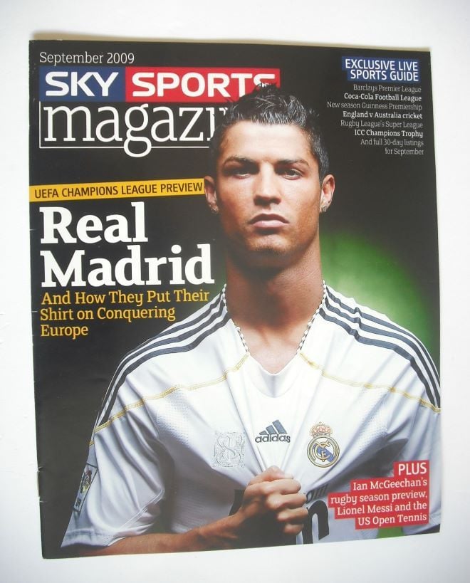 Sky Sports magazine - September 2009 - Cristiano Ronaldo cover