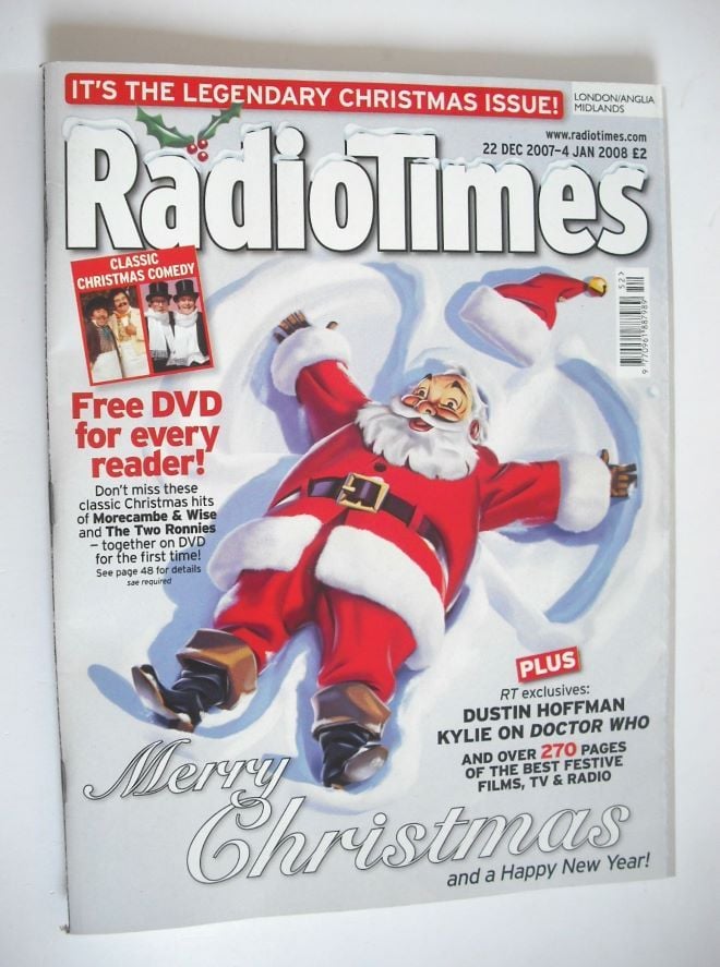 Radio Times magazine - Merry Christmas cover (22 December 2007 - 4 January 2008)