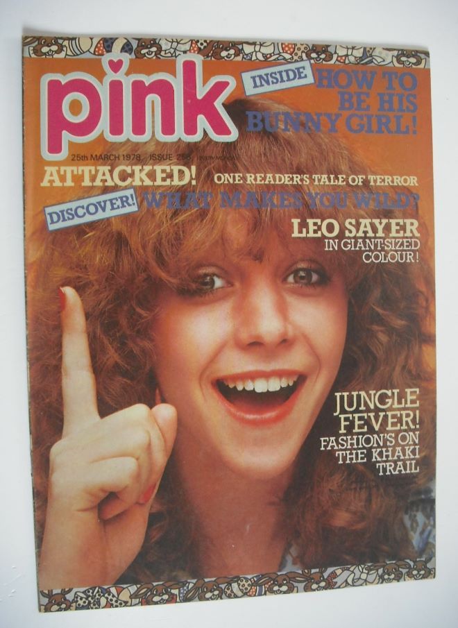 Pink magazine - 25 March 1978 - Leslie Ash cover