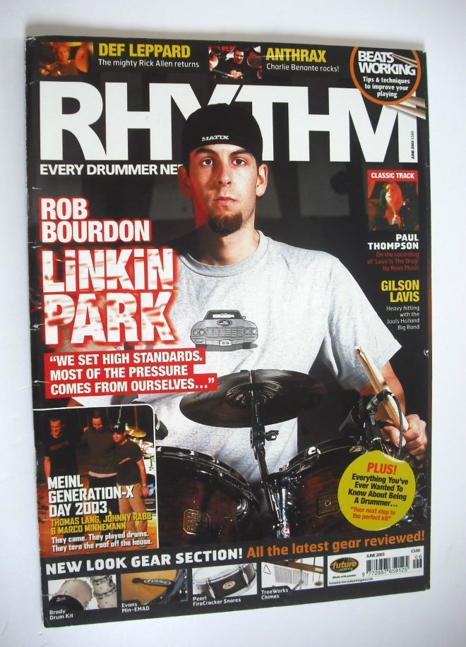 Rhythm magazine - Rob Bourdon cover (June 2003)