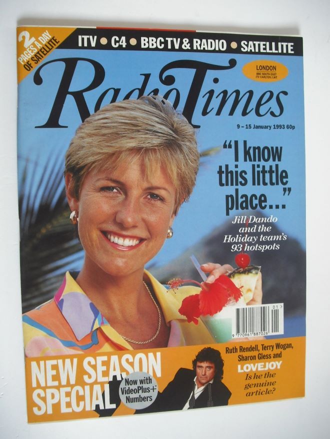 Radio Times magazine - Jill Dando cover (9-15 January 1993)