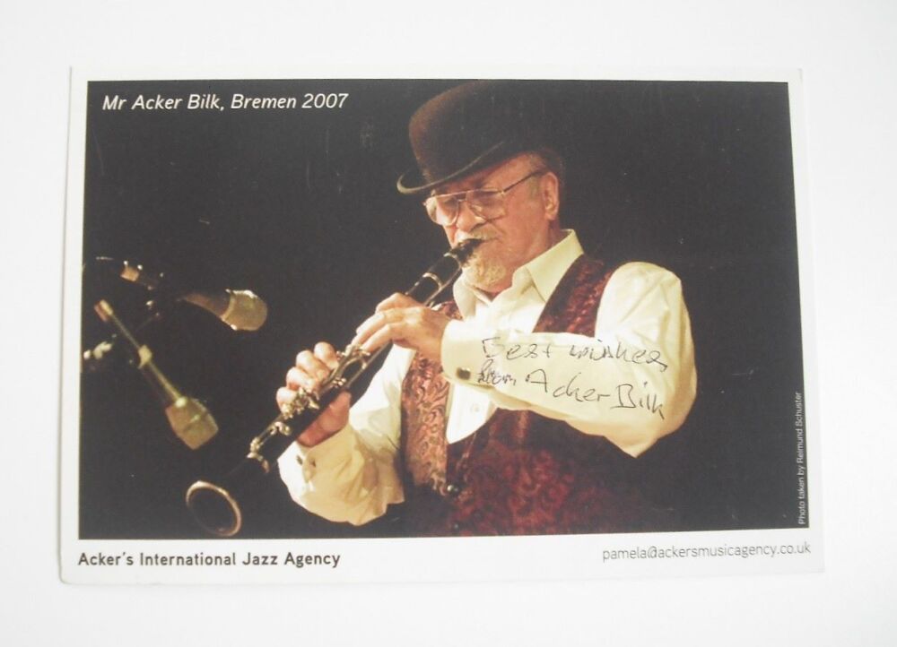 Acker Bilk autograph (hand-signed photograph)