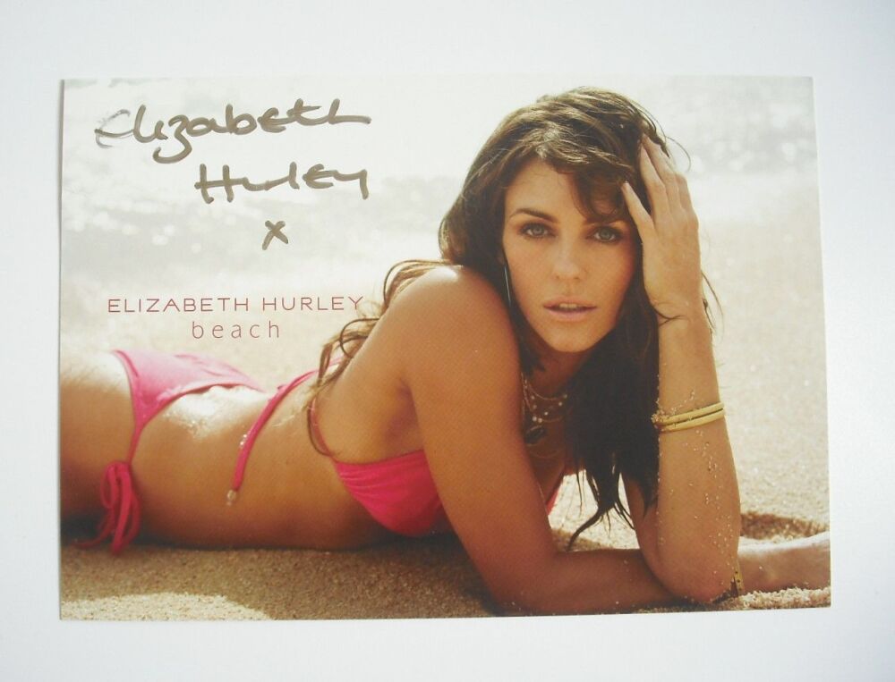 Elizabeth Hurley autograph (hand-signed photograph)