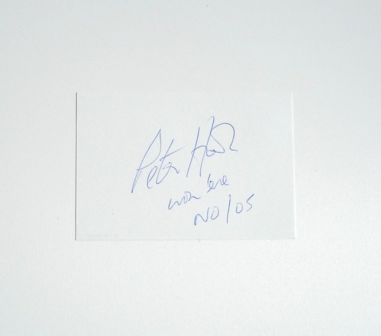 Peter Hook autograph (hand-signed card)