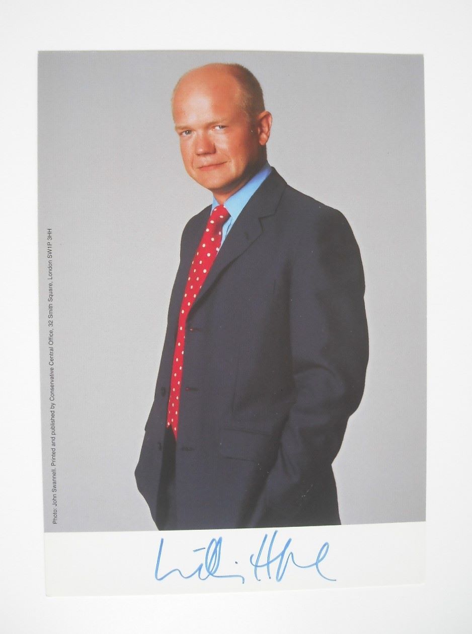 William Hague autograph (hand-signed photograph)