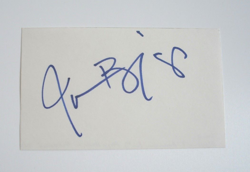 Jason Biggs autograph (hand-signed card)