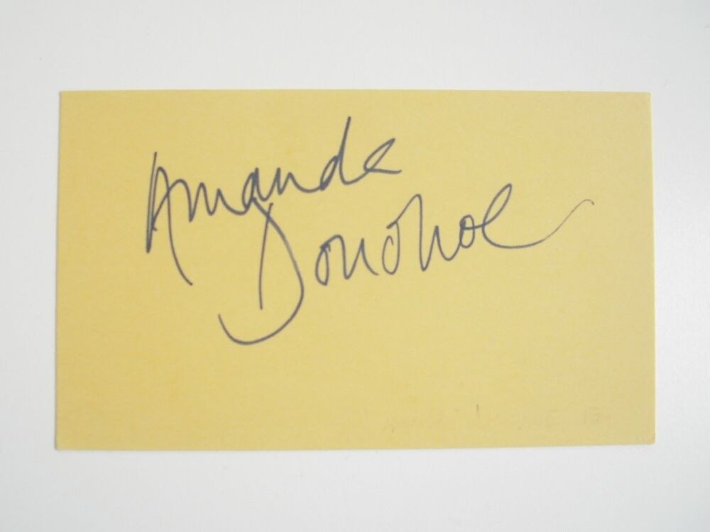 Amanda Donohoe autograph (hand-signed card)