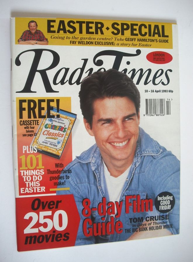 Radio Times magazine - Tom Cruise cover (10-16 April 1993)