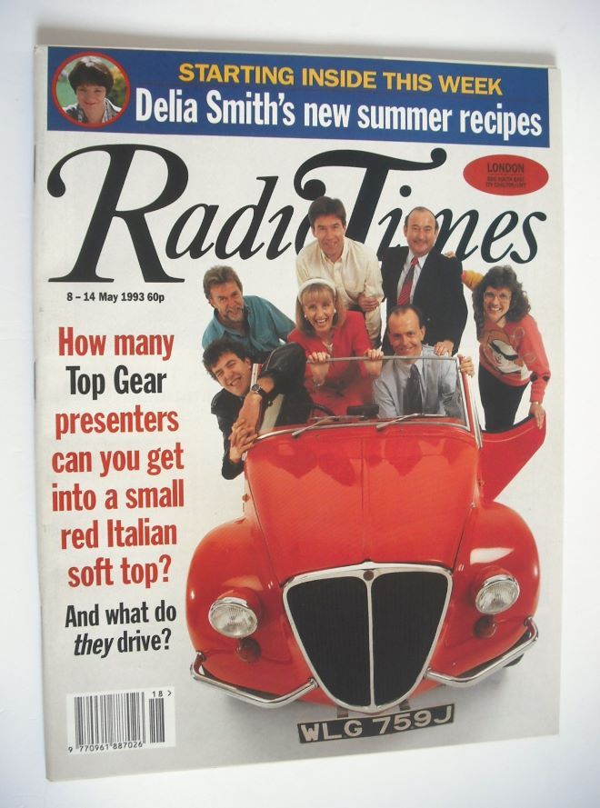 Radio Times magazine - Top Gear Presenters cover (8-14 May 1993)