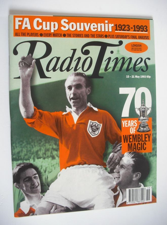 Radio Times magazine - 70 Years Of Wembley Magic cover (15-21 May 1993)