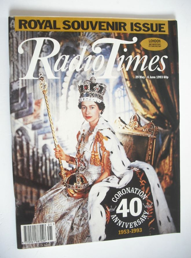 Radio Times magazine - The Queen cover (29 May - 4 June 1993)