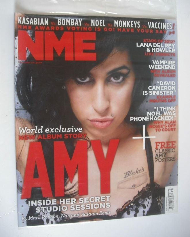 NME magazine - Amy Winehouse cover (3 December 2011)