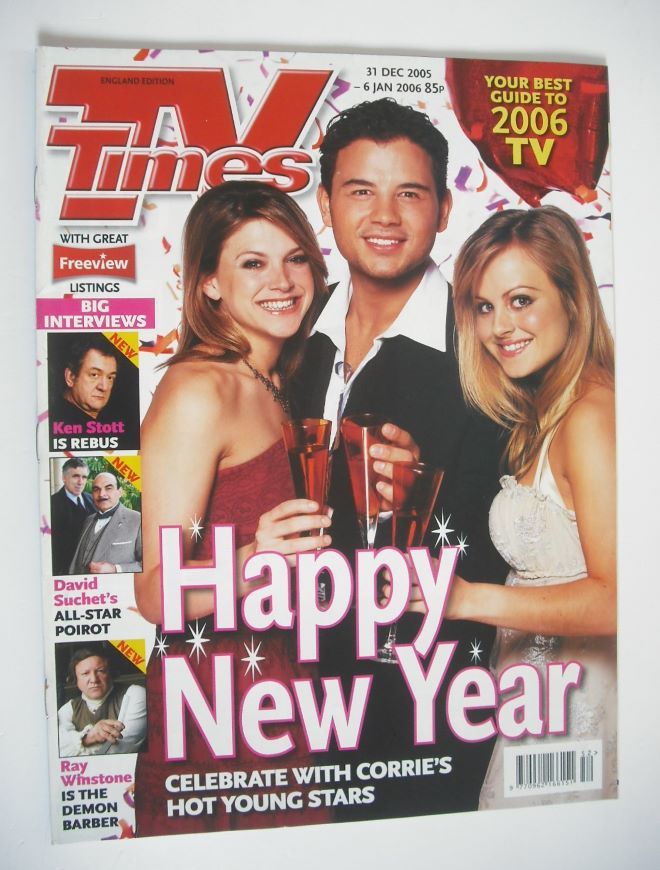 TV Times magazine - Happy New Year cover (31 December 2005 - 6 January 2006)
