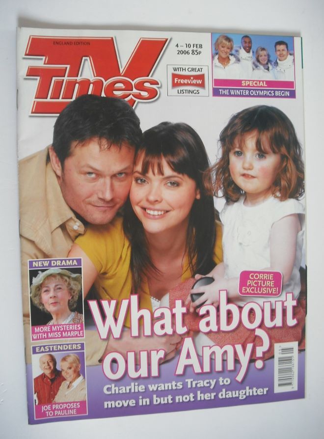 TV Times magazine - Bill Ward and Kate Ford cover (4-10 February 2006)