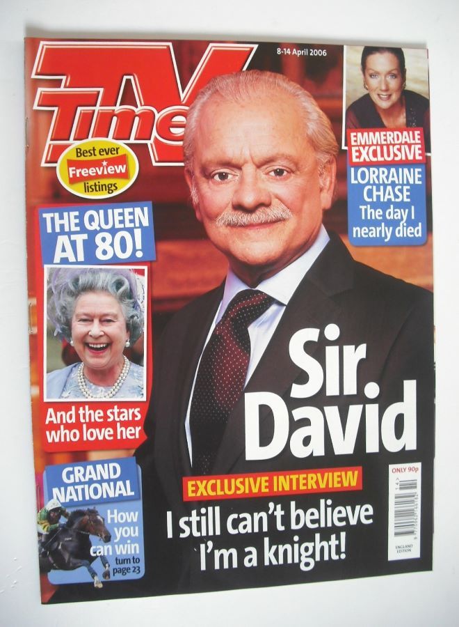 TV Times magazine - Sir David Jason cover (8-14 April 2006)