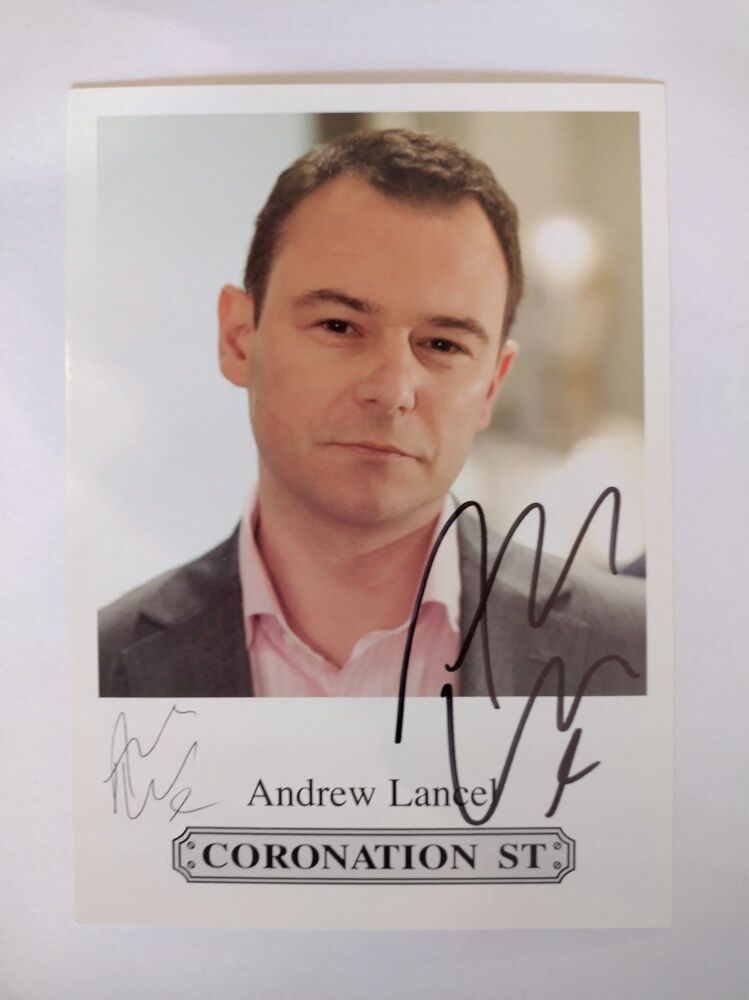 Andrew Lancel autograph (hand-signed photograph)