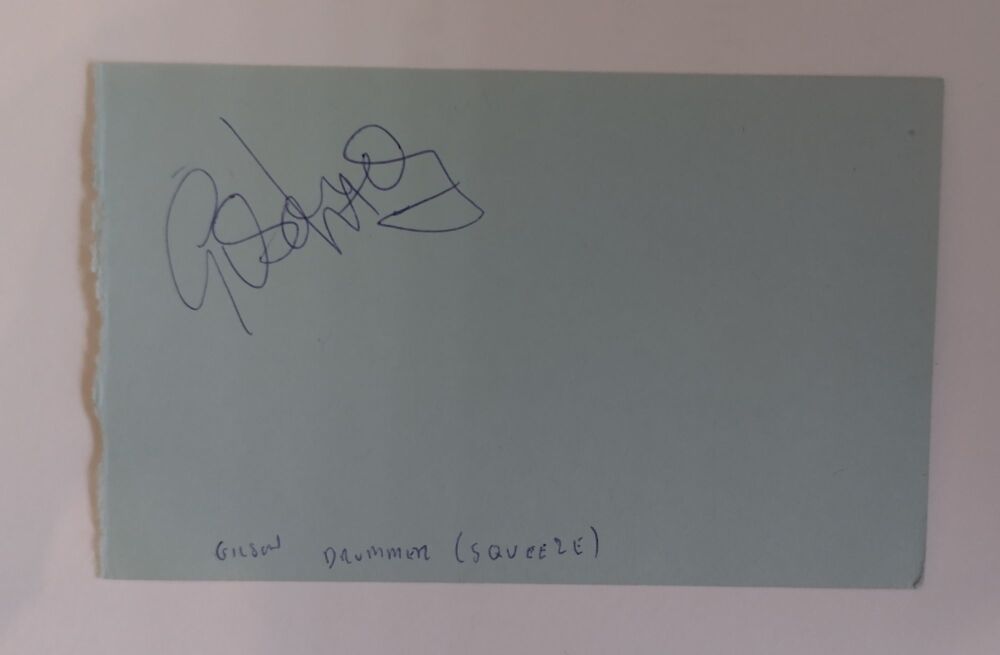 Gilson Lavis autograph (hand-signed album page)