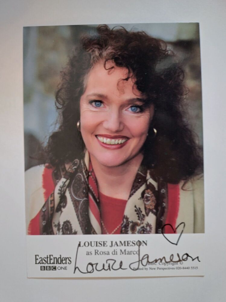 Louise Jameson autograph (hand-signed photograph)