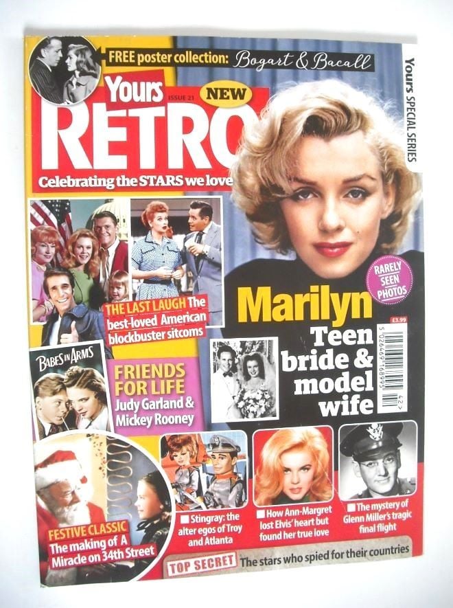 Yours Retro magazine - Marilyn Monroe cover (Issue 21, December 2019)