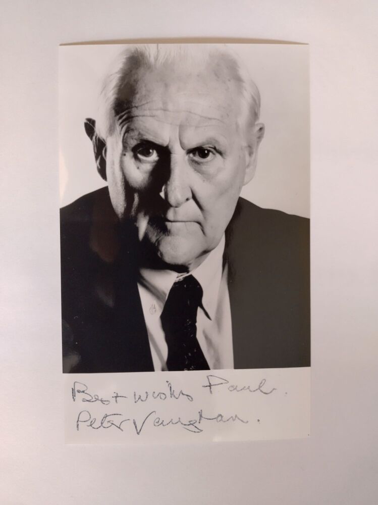 Peter Vaughan autograph (hand-signed photograph)