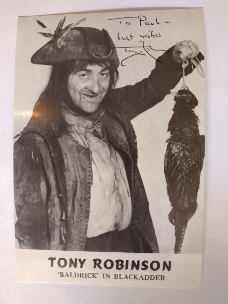 Tony Robinson autograph (hand-signed photograph)