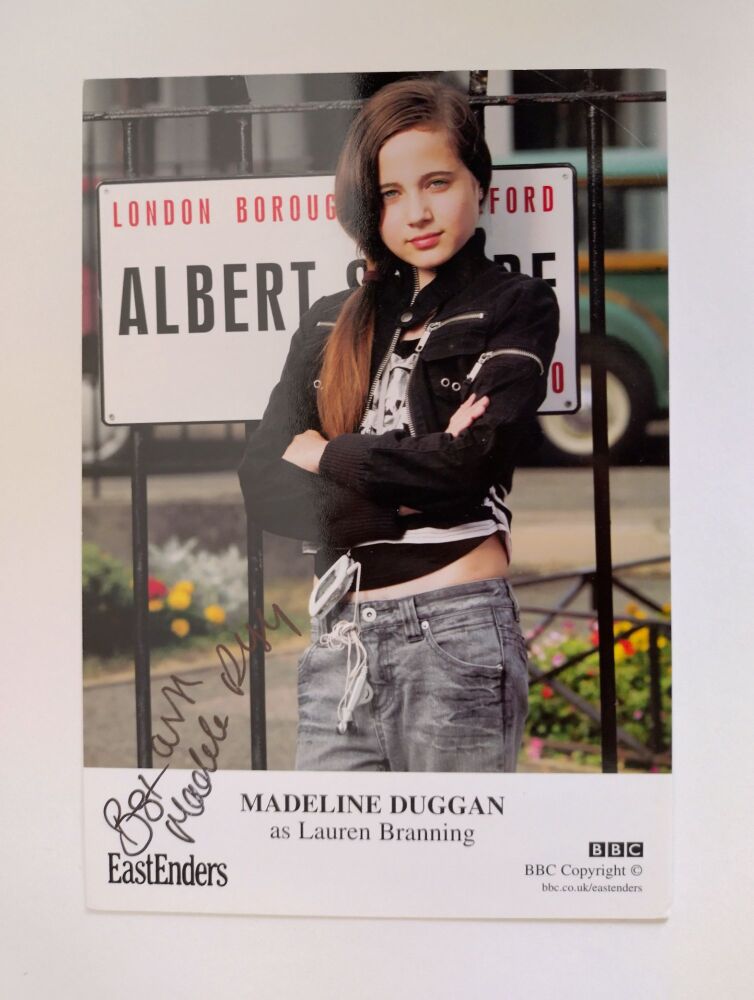 Madeline Duggan autograph (hand-signed photograph)