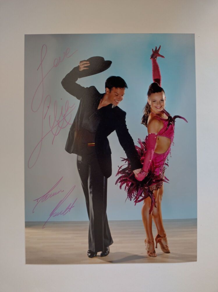 Lilia Kopylova and Darren Bennett autographs (hand-signed photograph)