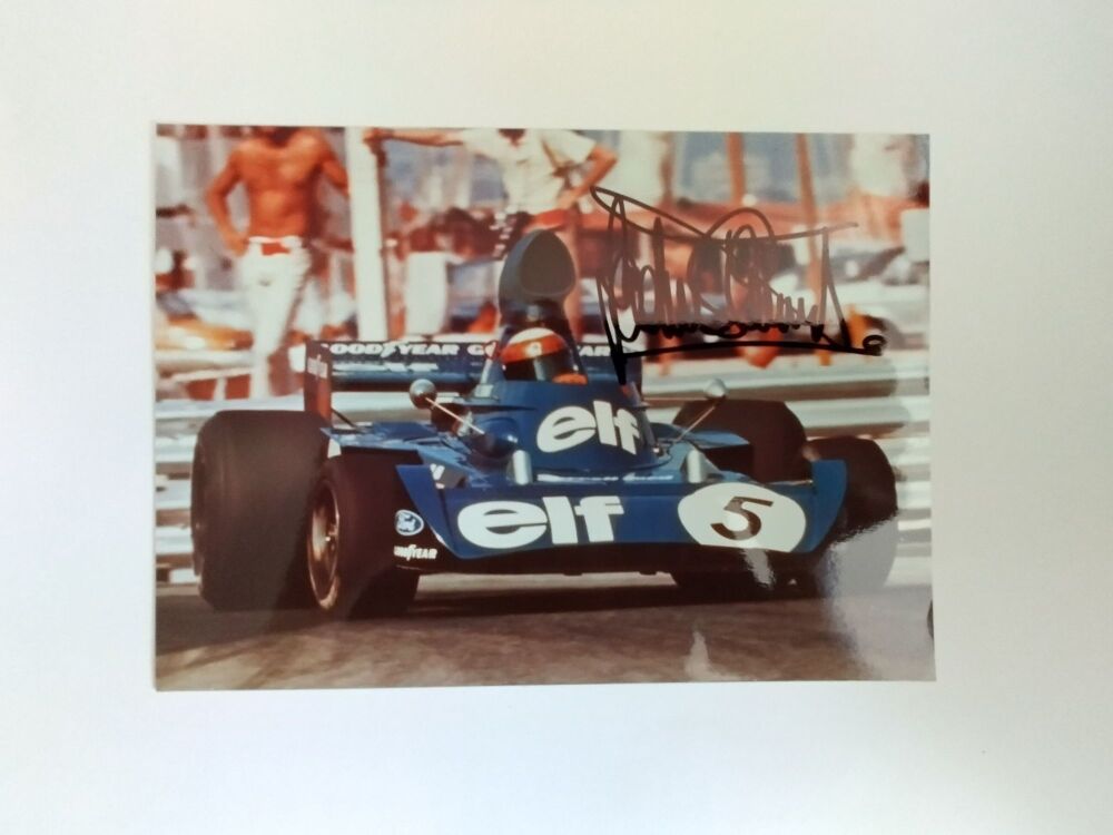Jackie Stewart autograph (hand-signed photograph)