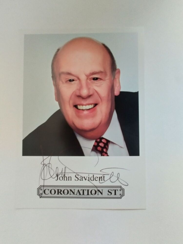 John Savident autograph (hand-signed photograph)