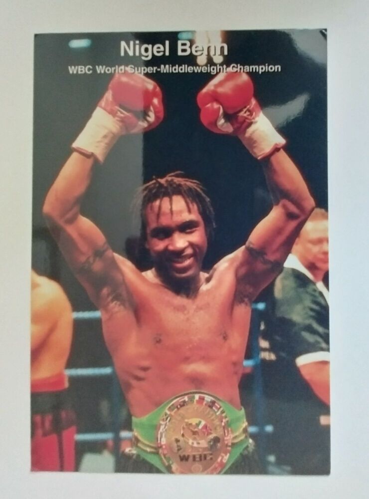 Nigel Benn autograph (hand-signed photograph)