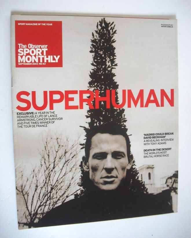 <!--2003-09-->The Observer Sport Monthly magazine - Lance Armstrong cover (