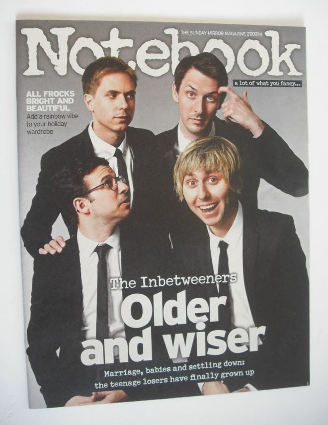 Notebook magazine - The Inbetweeners cover (27 July 2014)