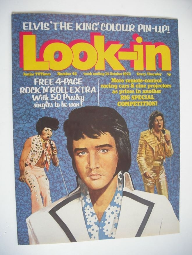 Look In magazine - Elvis Presley cover cover (14 October 1972)