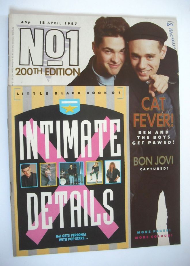 No 1 Magazine - Curiosity Killed The Cat cover (18 April 1987)