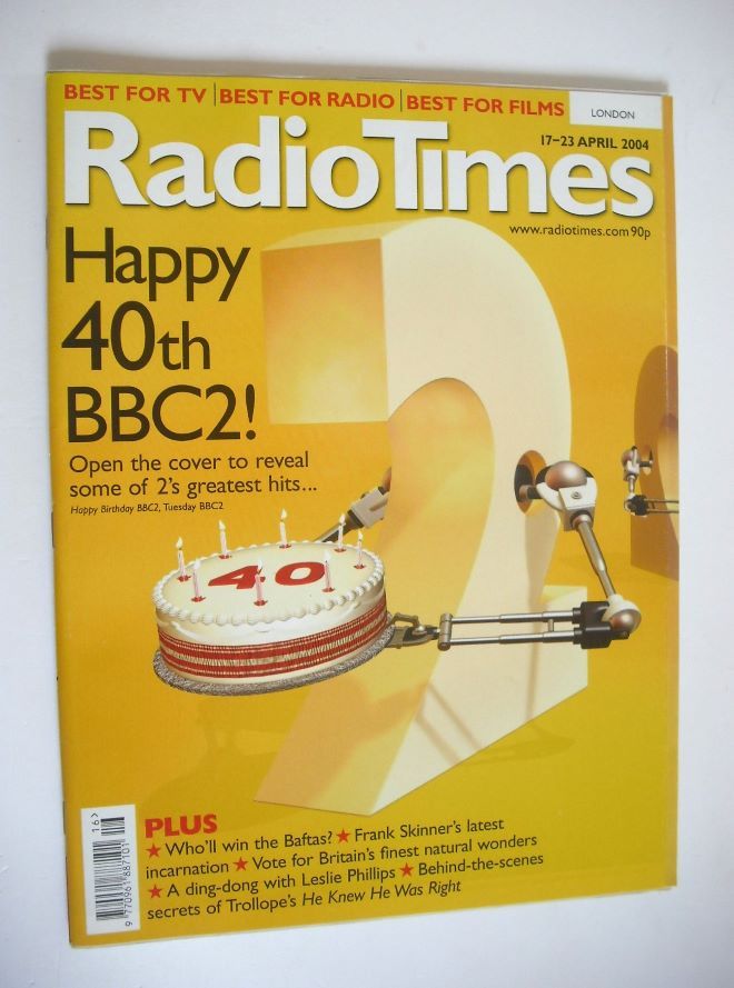 Radio Times magazine - Happy 40th BBC2 cover (17-23 April 2004)