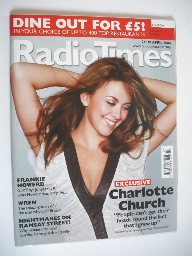 Radio Times magazine - Charlotte Church cover (24-30 April 2004)