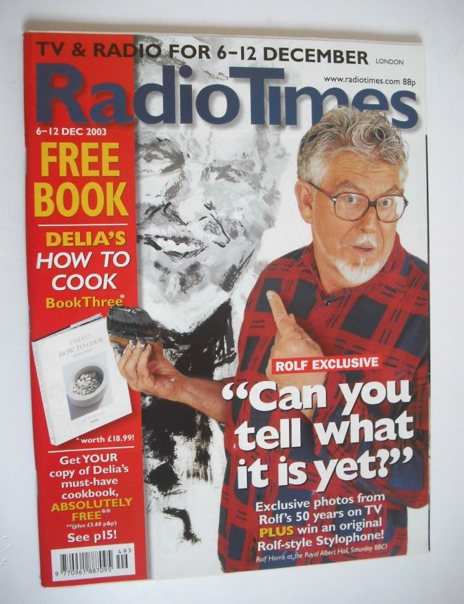 Radio Times magazine - Rolf Harris cover (6-12 December 2003)