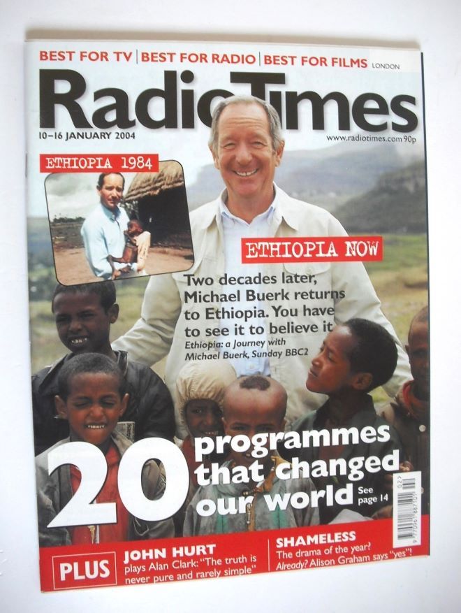 Radio Times magazine - Michael Buerk cover (10-16 January 2004)