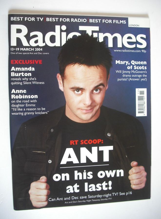 Radio Times magazine - Ant McPartlin cover (13-19 March 2004)