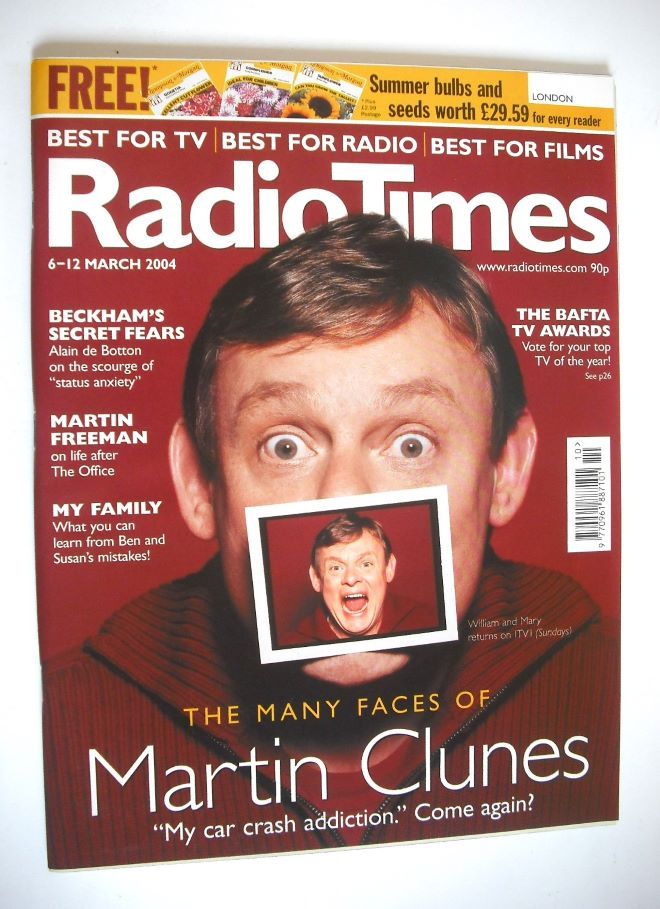 Radio Times magazine - Martin Clunes cover (6-12 March 2004)