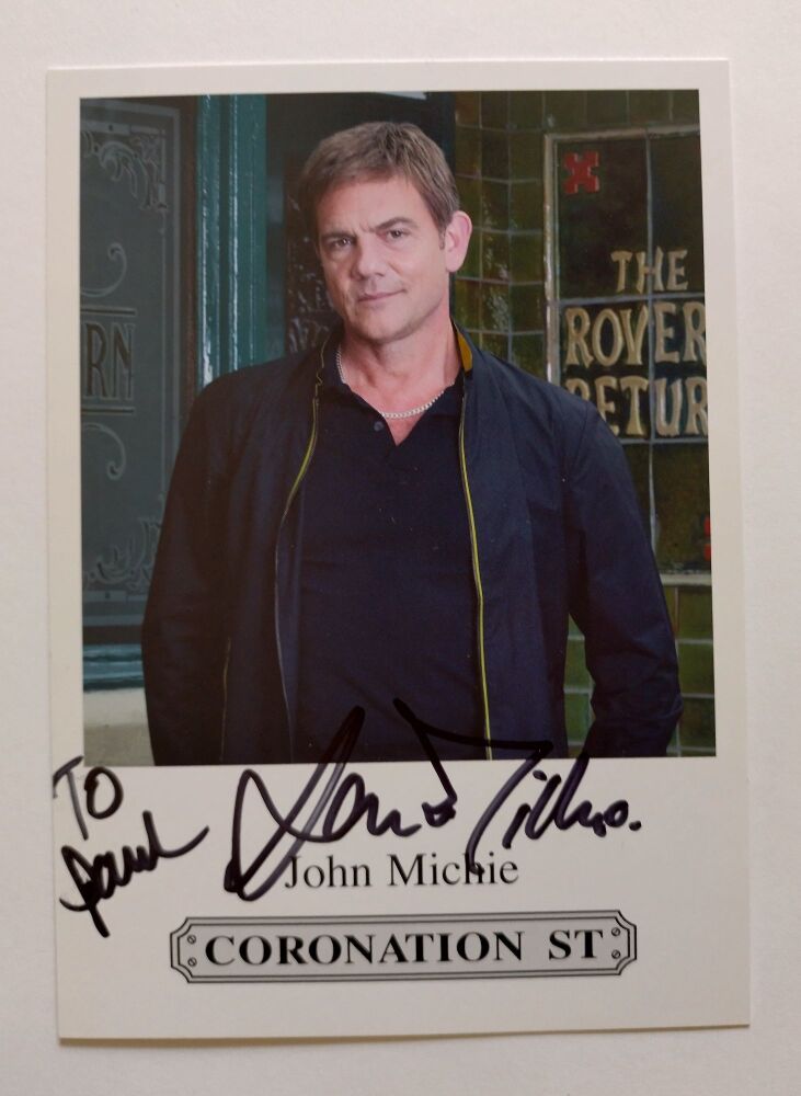 John Michie autograph (hand-signed photograph)