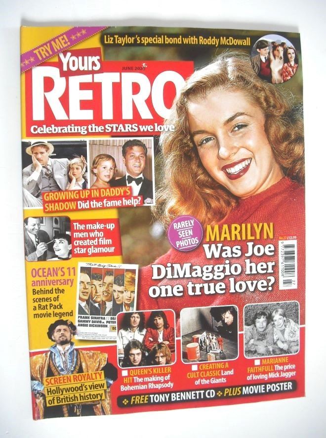 Yours Retro magazine - Marilyn Monroe cover (Issue 27, June 2020)