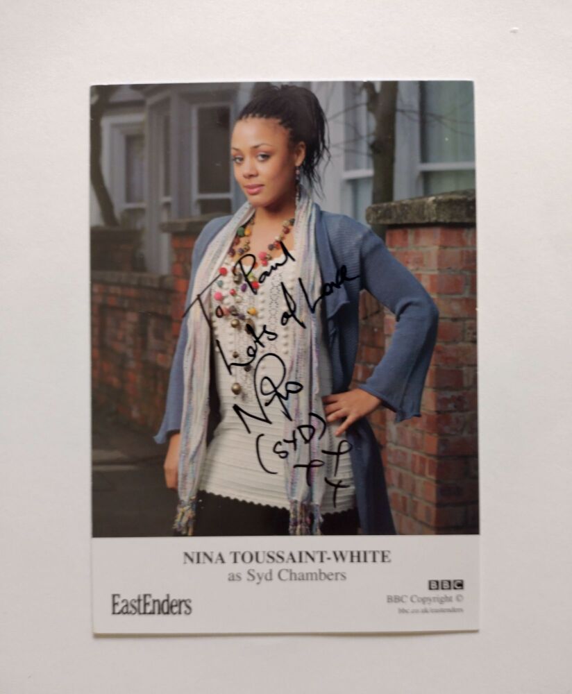 Nina Toussaint-White autograph (hand-signed photograph)