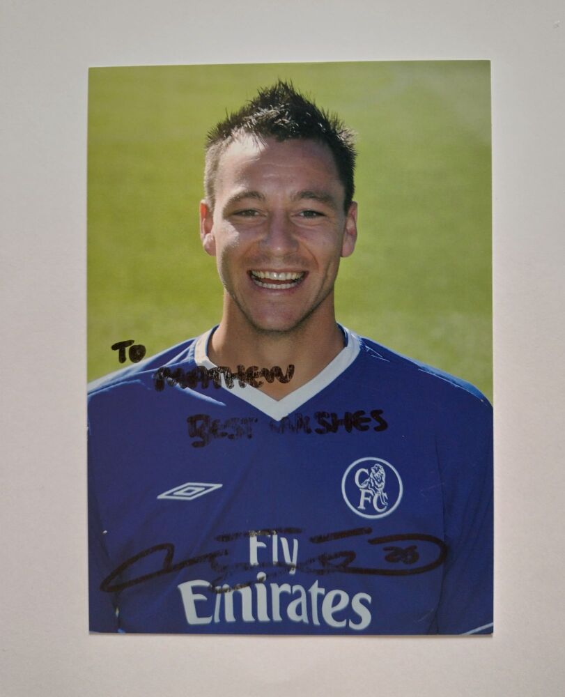 John Terry autograph (hand-signed photograph)