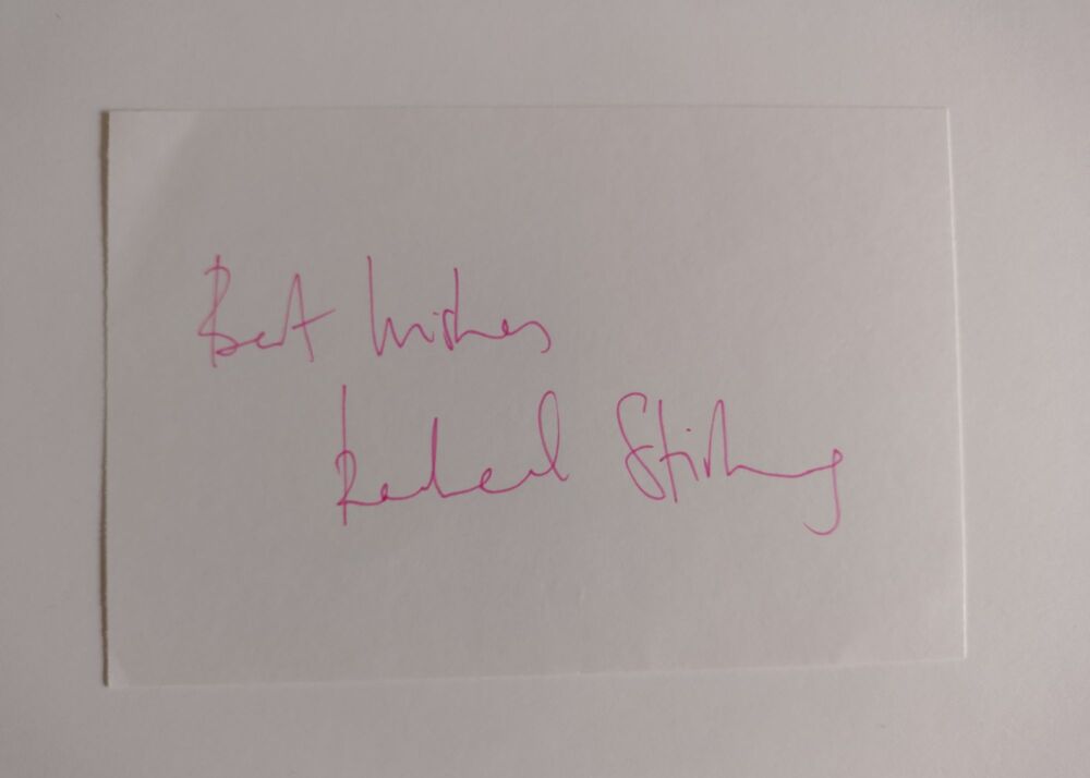 Rachael Stirling autograph (hand-signed card)